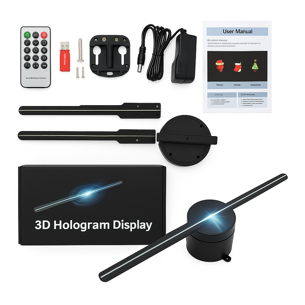 SpinRay™ Customizable 3D Holographic Fan